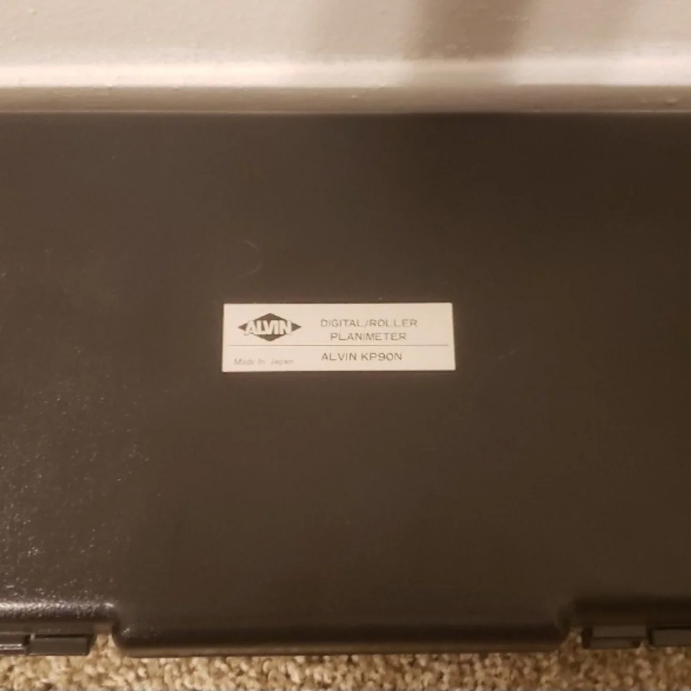 Alvin KP-90N Red and Gray Digital Planimeter